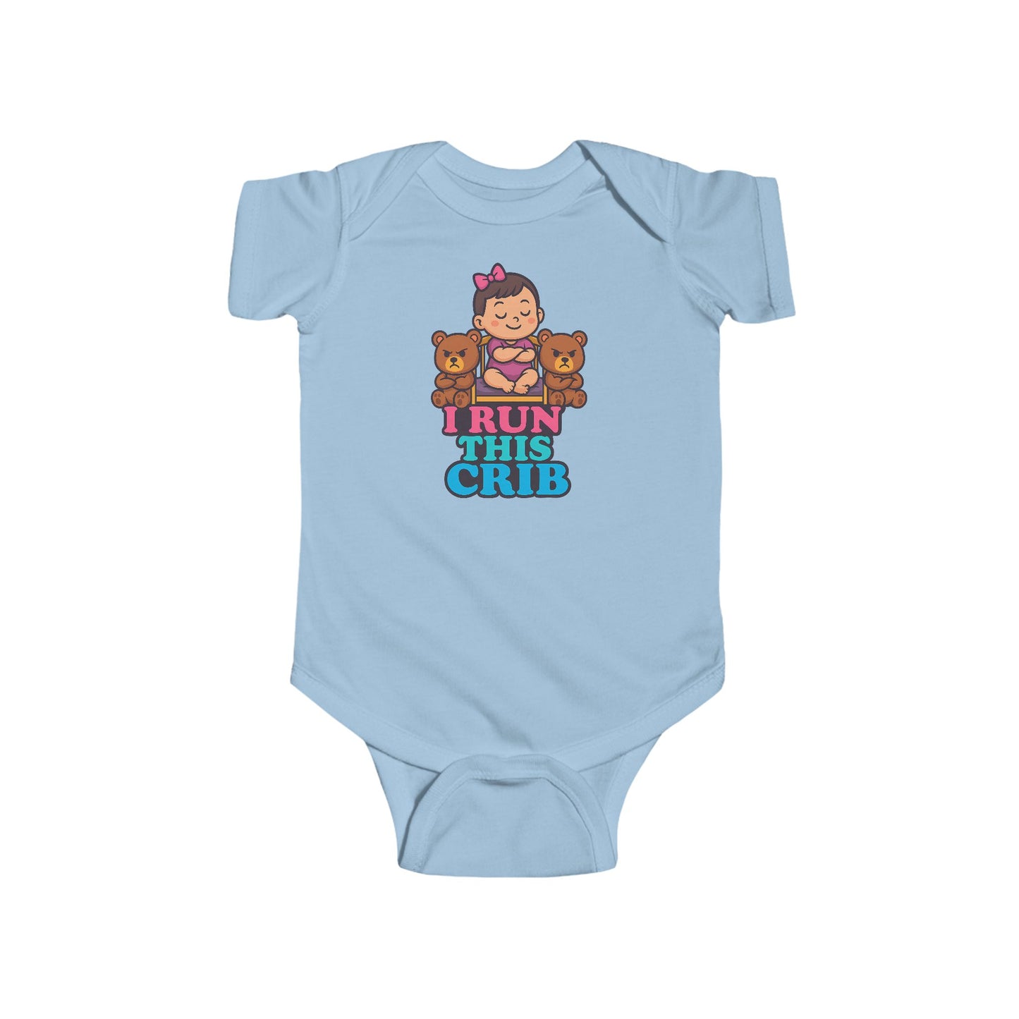I Run This Crib - Baby Bodysuit - Princess Charlotte