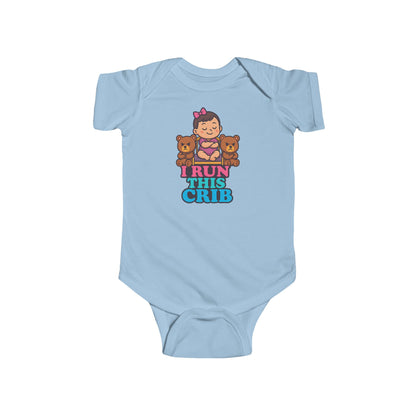 I Run This Crib - Baby Bodysuit - Princess Charlotte