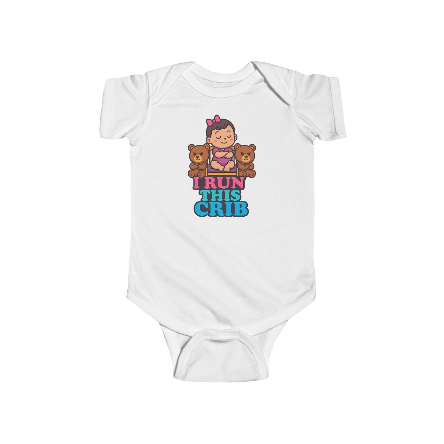 I Run This Crib - Baby Bodysuit - Princess Charlotte