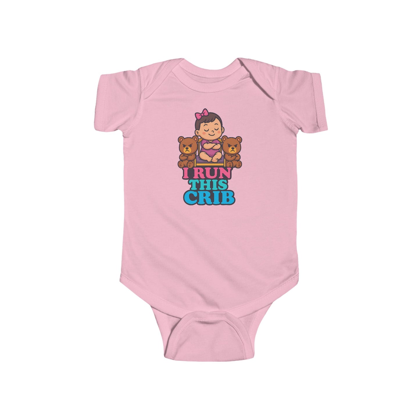 I Run This Crib - Baby Bodysuit - Princess Charlotte