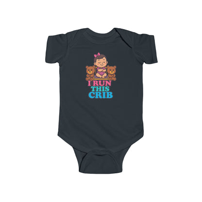 I Run This Crib - Baby Bodysuit - Princess Charlotte