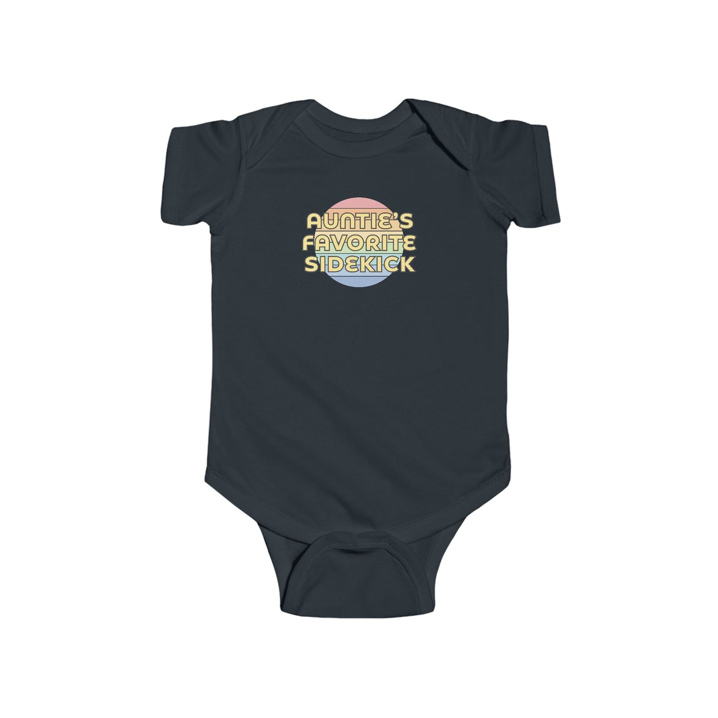 Auntie's Favorite Sidekick - Baby Bodysuit - on San Diego Sunset