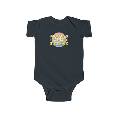 Auntie's Favorite Sidekick - Baby Bodysuit - on San Diego Sunset