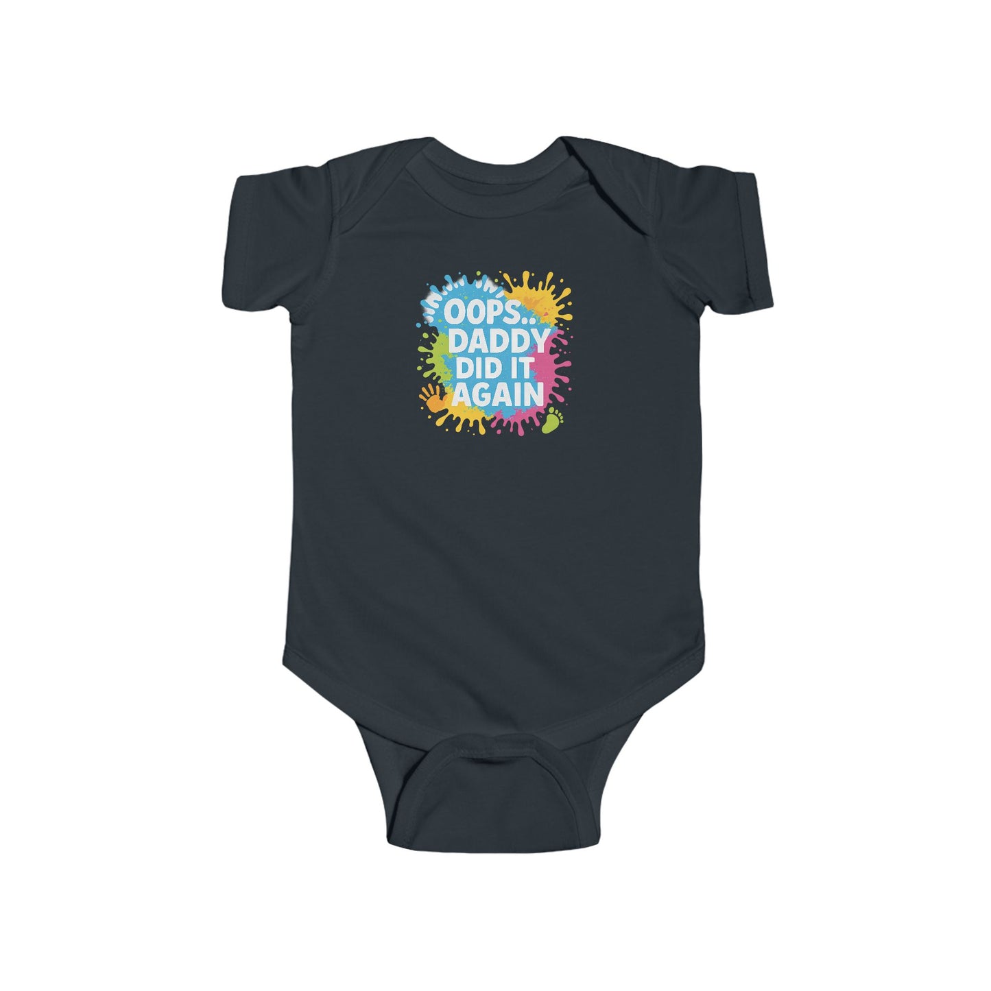 Oops Daddy Did it Again - Baby Bodysuit - Graffiti Style