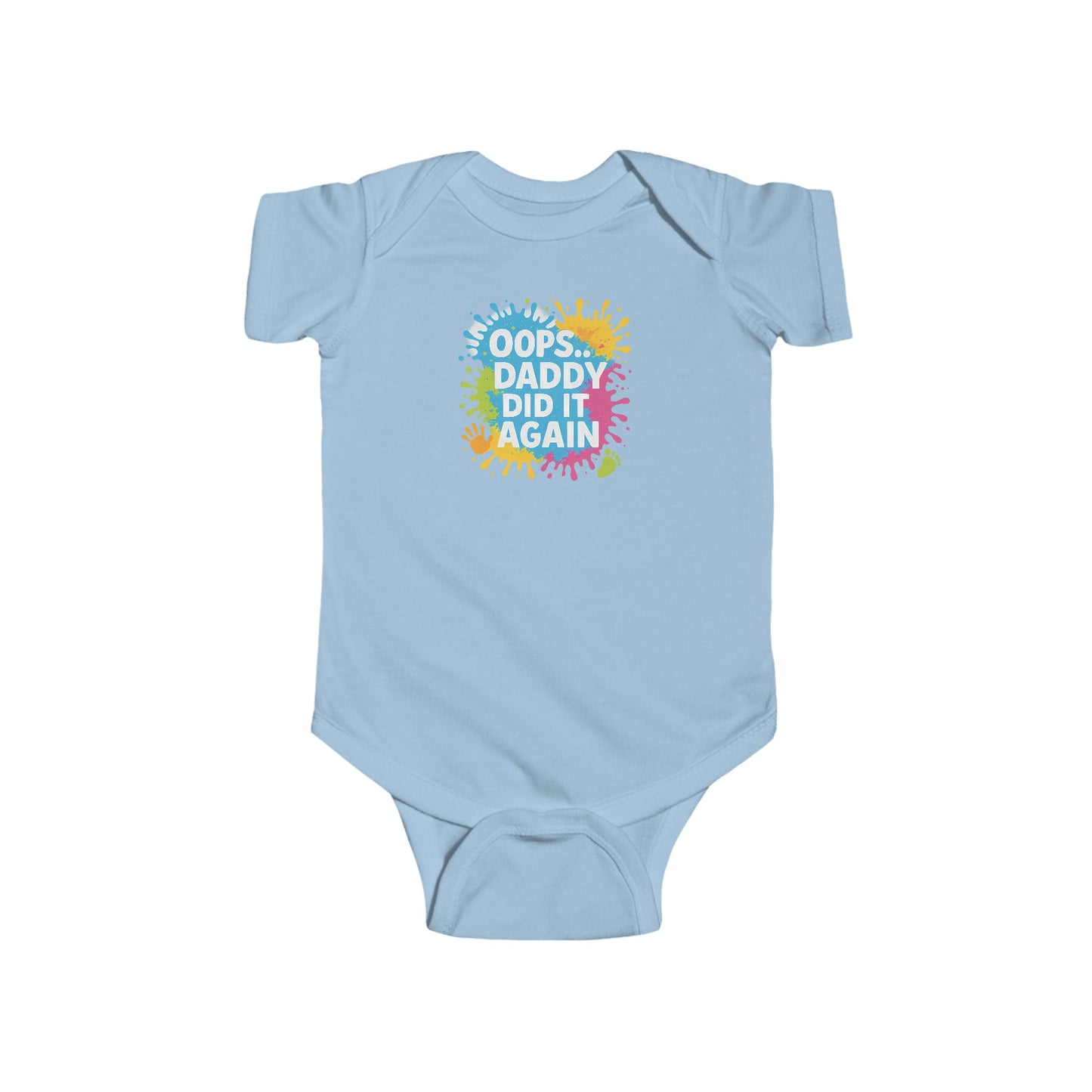 Oops Daddy Did it Again - Baby Bodysuit - Graffiti Style