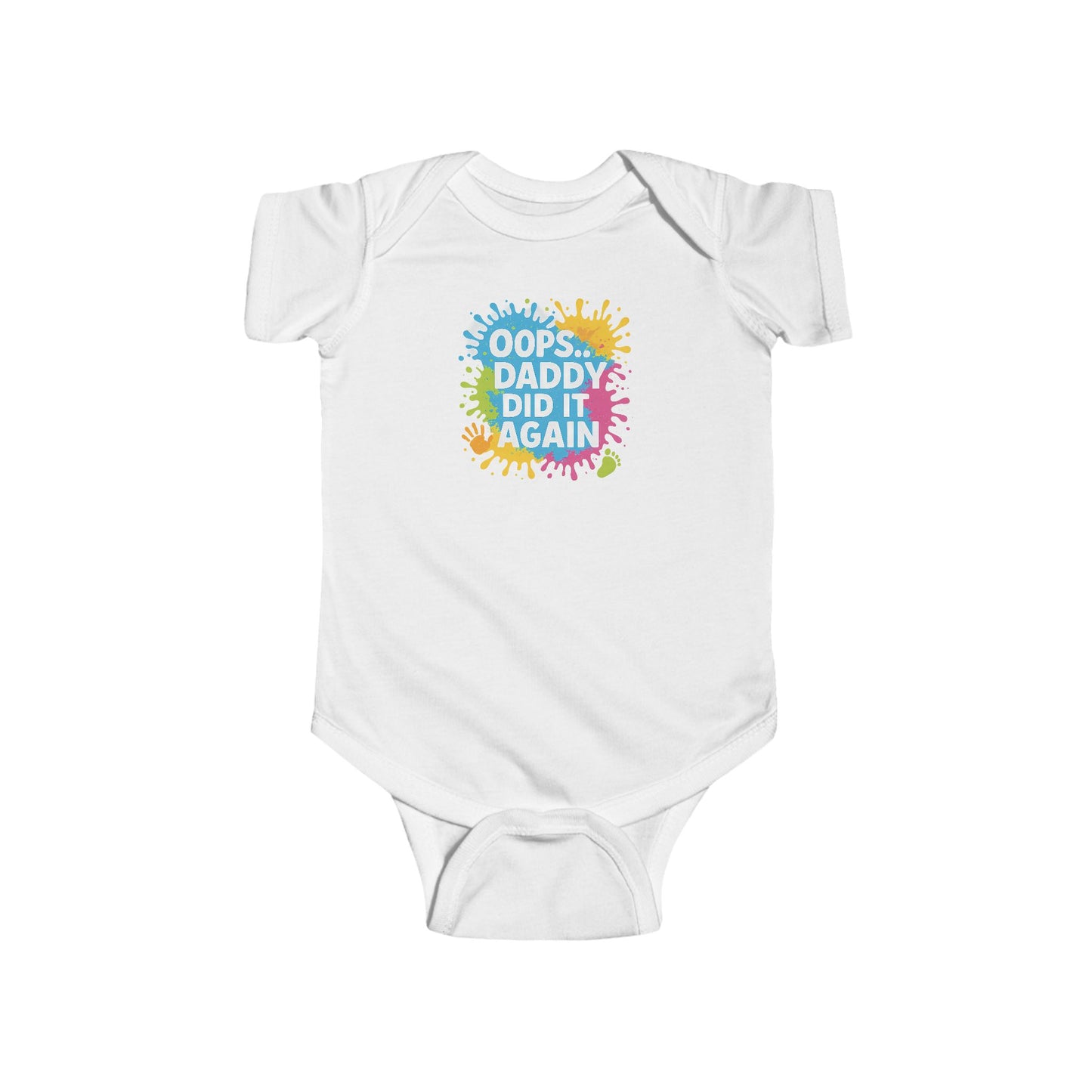Oops Daddy Did it Again - Baby Bodysuit - Graffiti Style
