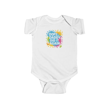 Oops Daddy Did it Again - Baby Bodysuit - Graffiti Style