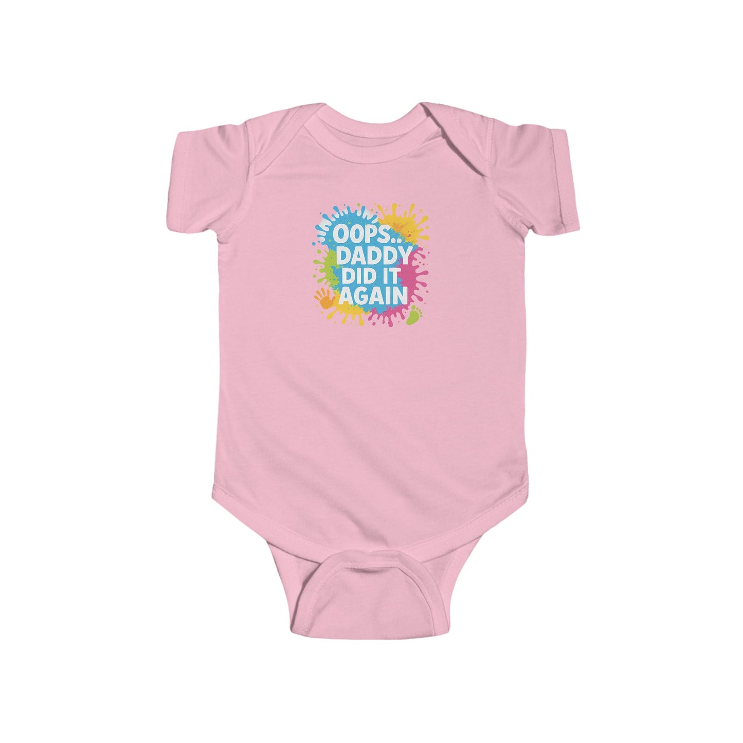 Oops Daddy Did it Again - Baby Bodysuit - Graffiti Style