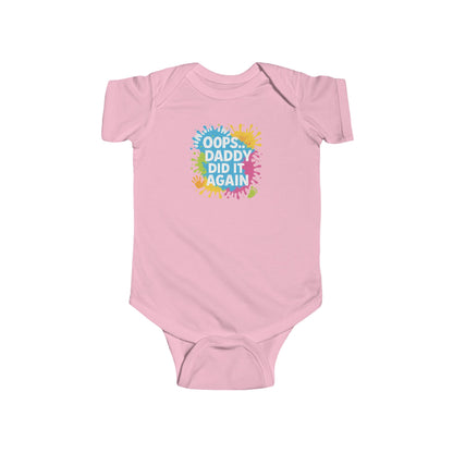 Oops Daddy Did it Again - Baby Bodysuit - Graffiti Style