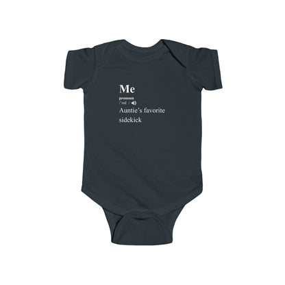 Auntie's Favorite Sidekick - Baby Bodysuit - Definitively