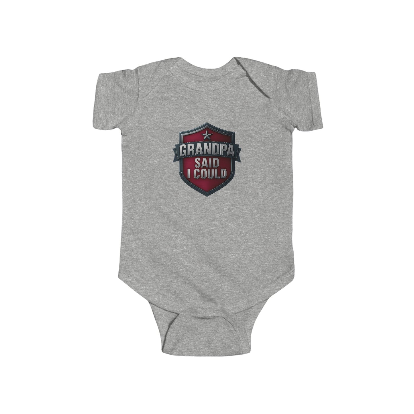 Grandpa Said I Could - Baby Bodysuit - Red Shield