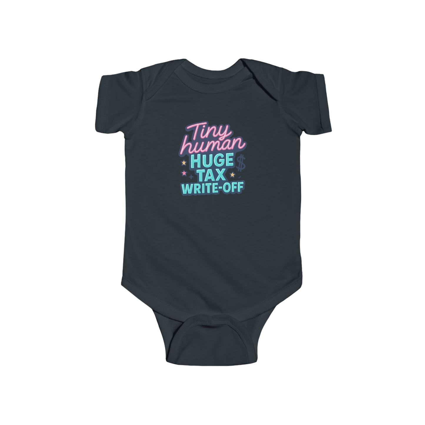 Tiny Human, Huge Tax Write-Off - Baby Bodysuit - Neon in Miami