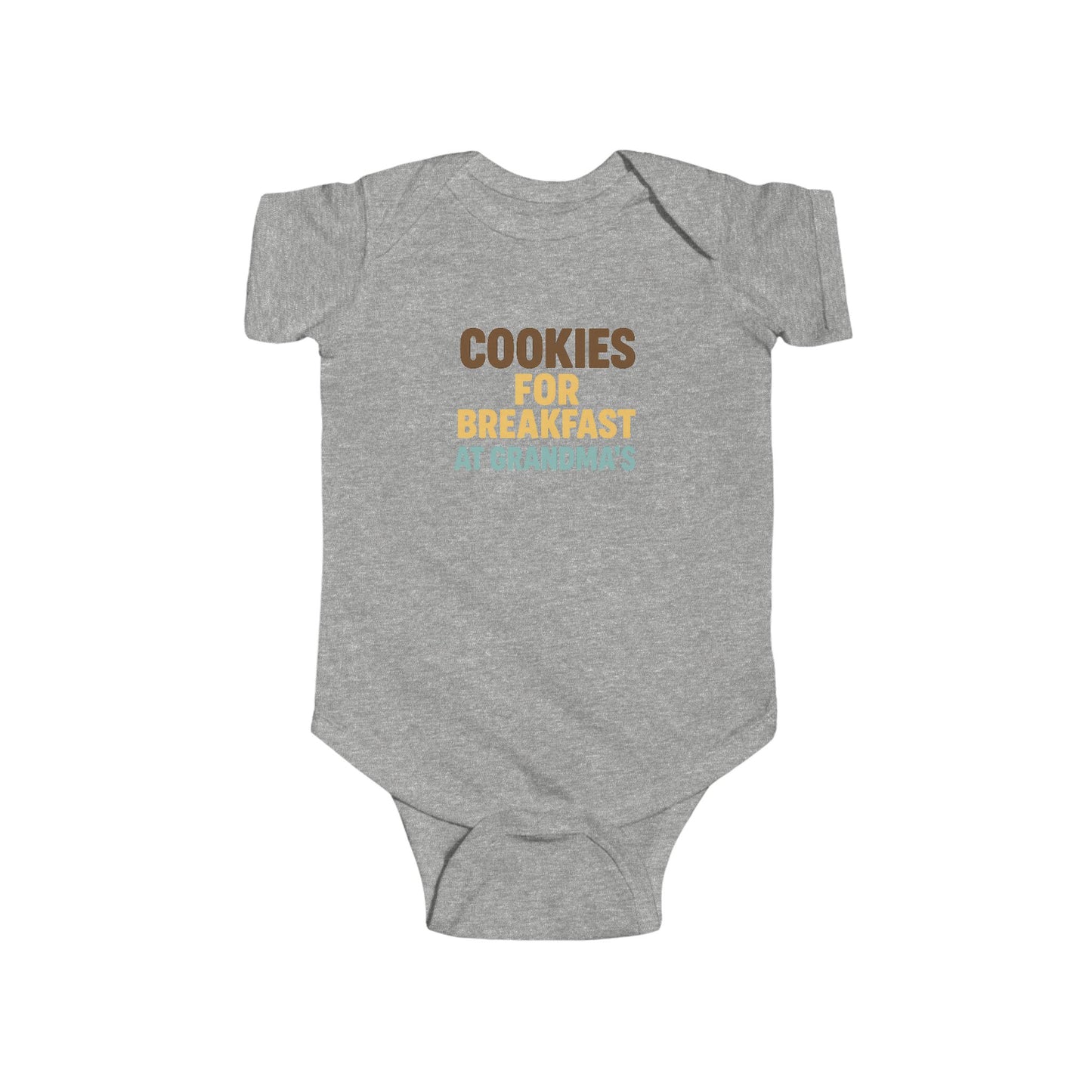 Cookies for Breakfast at Grandma's - Baby Bodysuit - Blocky