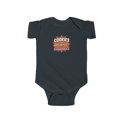Cookies for Breakfast at Grandma's - Baby Bodysuit - Comically Yummy