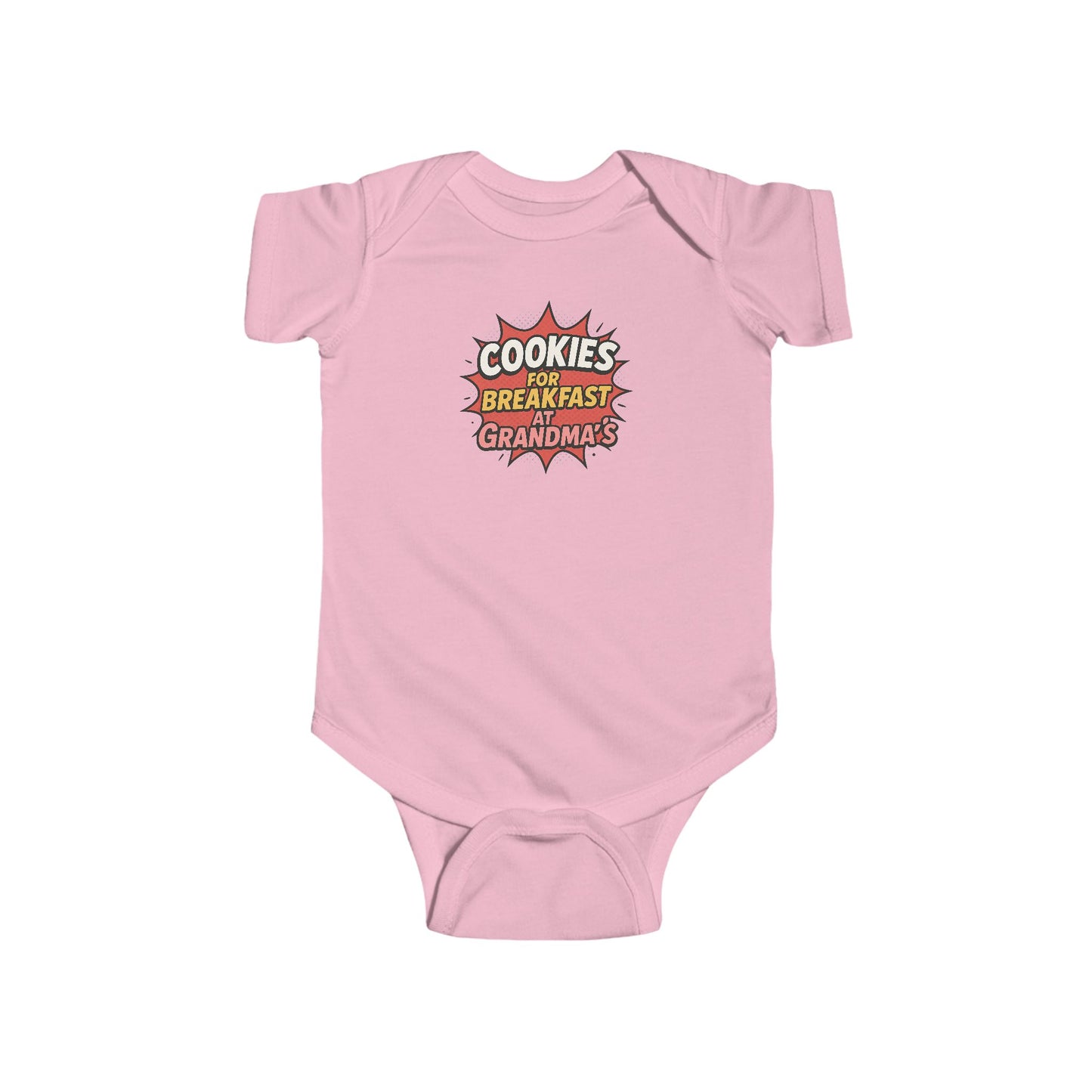 Cookies for Breakfast at Grandma's - Baby Bodysuit - Comically Yummy