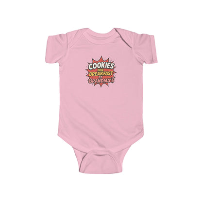 Cookies for Breakfast at Grandma's - Baby Bodysuit - Comically Yummy