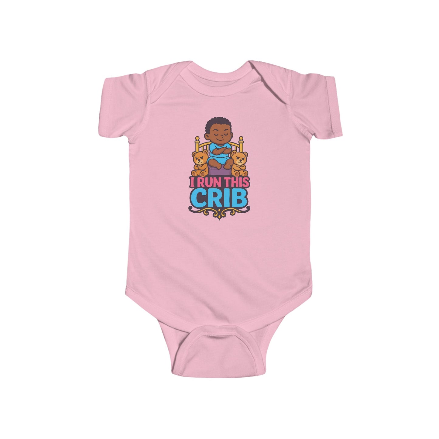 I Run This Crib - Baby Bodysuit - Prince Jordan