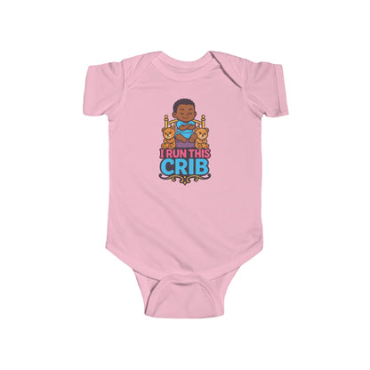 I Run This Crib - Baby Bodysuit - Prince Jordan