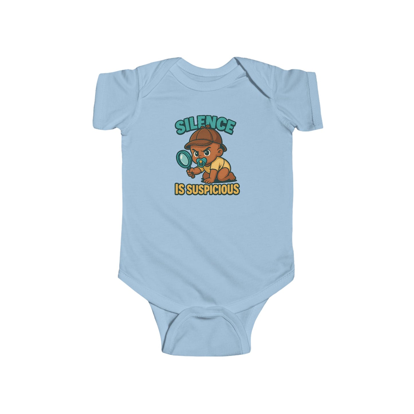 Silence is Suspicious - Baby Bodysuit - Detective Jordan