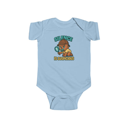 Silence is Suspicious - Baby Bodysuit - Detective Jordan