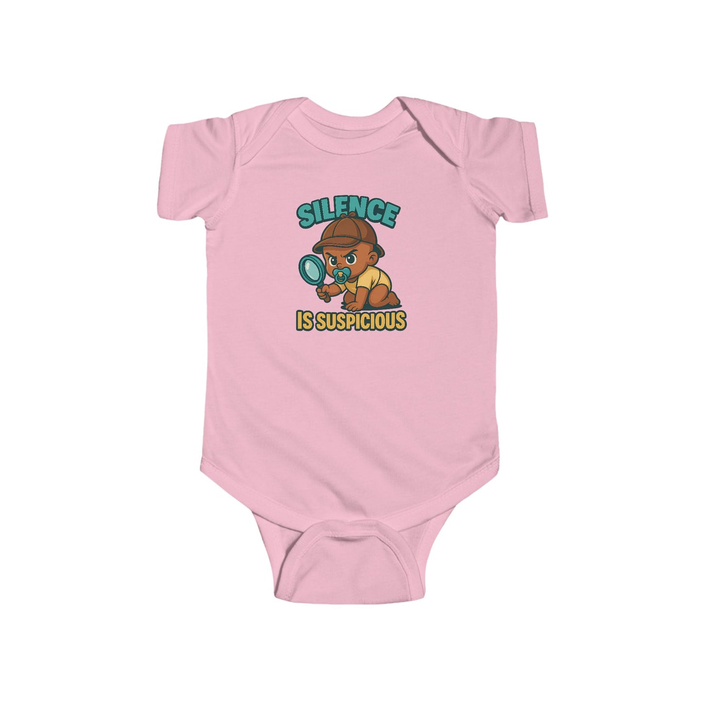 Silence is Suspicious - Baby Bodysuit - Detective Jordan
