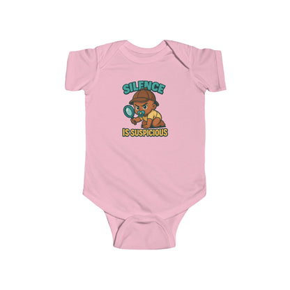 Silence is Suspicious - Baby Bodysuit - Detective Jordan