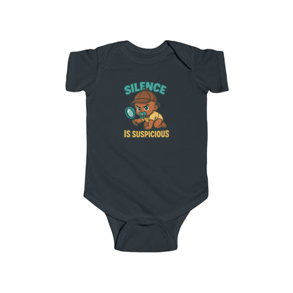 Silence is Suspicious - Baby Bodysuit - Detective Jordan