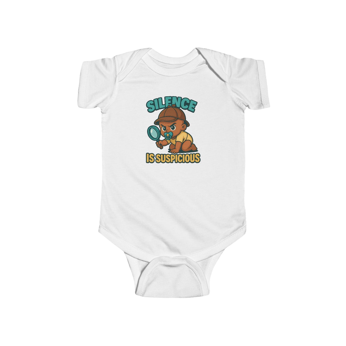Silence is Suspicious - Baby Bodysuit - Detective Jordan