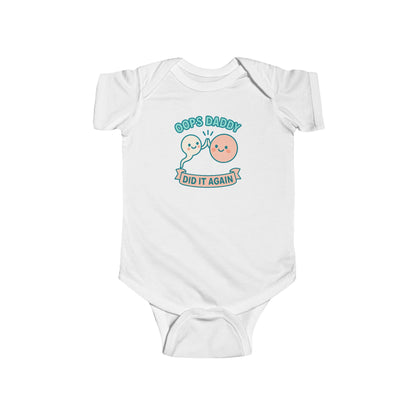 Oops Daddy Did it Again - Baby Bodysuit - High Fiving Pals