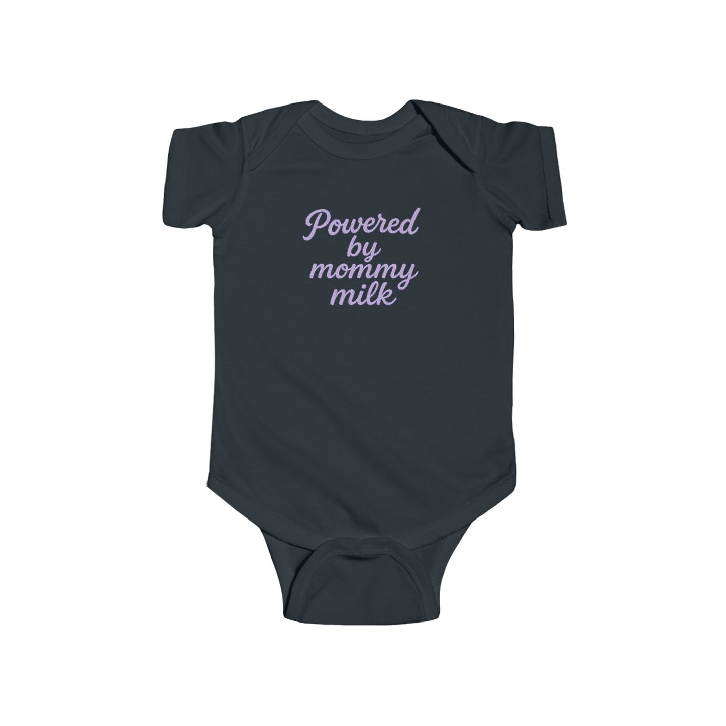 Powered by Mommy Milk - Baby Bodysuit - in Elegant Lavender