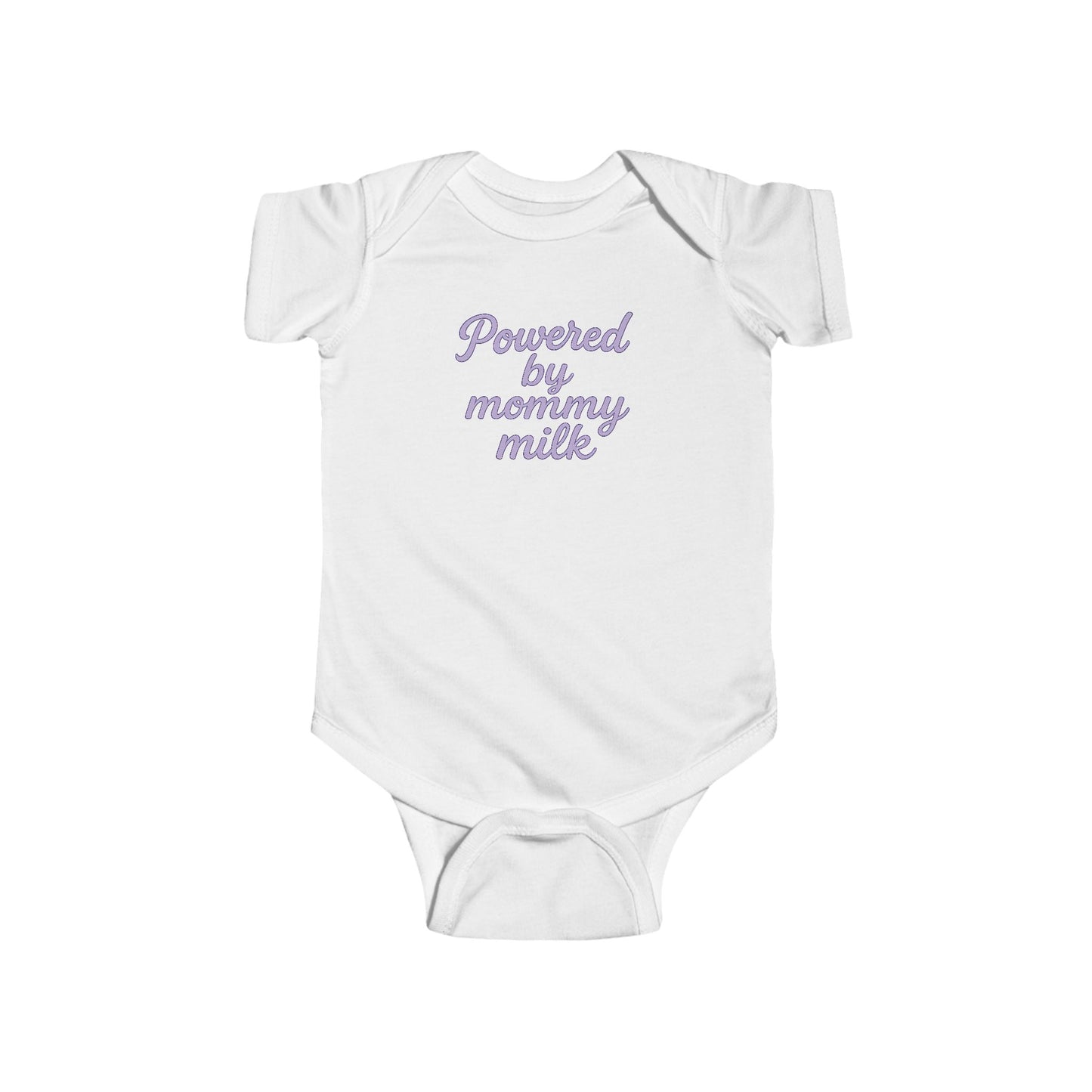 Powered by Mommy Milk - Baby Bodysuit - in Elegant Lavender