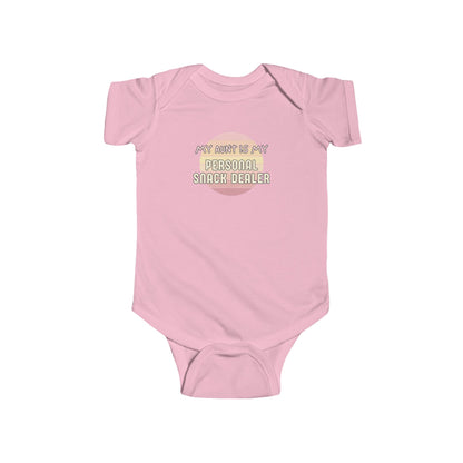 My Aunt is My Personal Snack Dealer - Baby Bodysuit - on Savannah Sunset