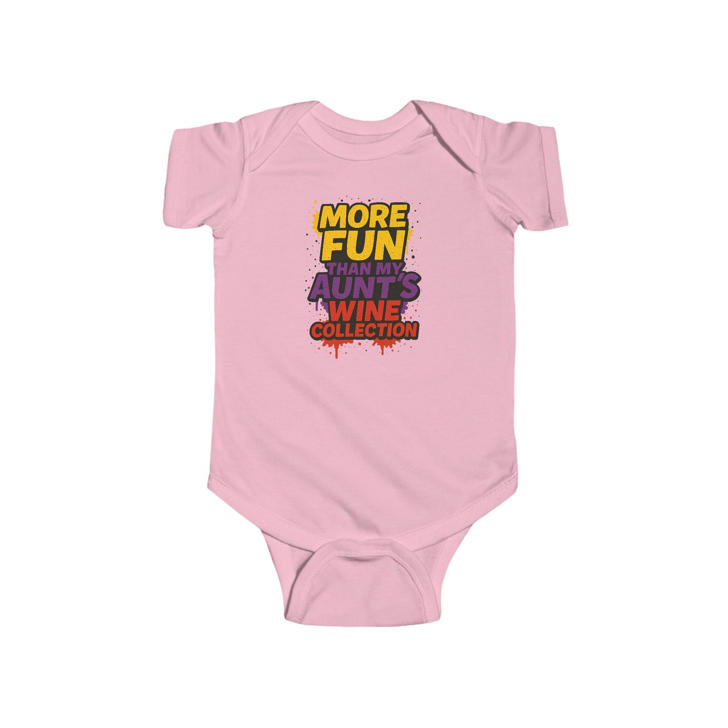 More Fun than my Aunt's Wine Collection - Baby Bodysuit - Graffiti