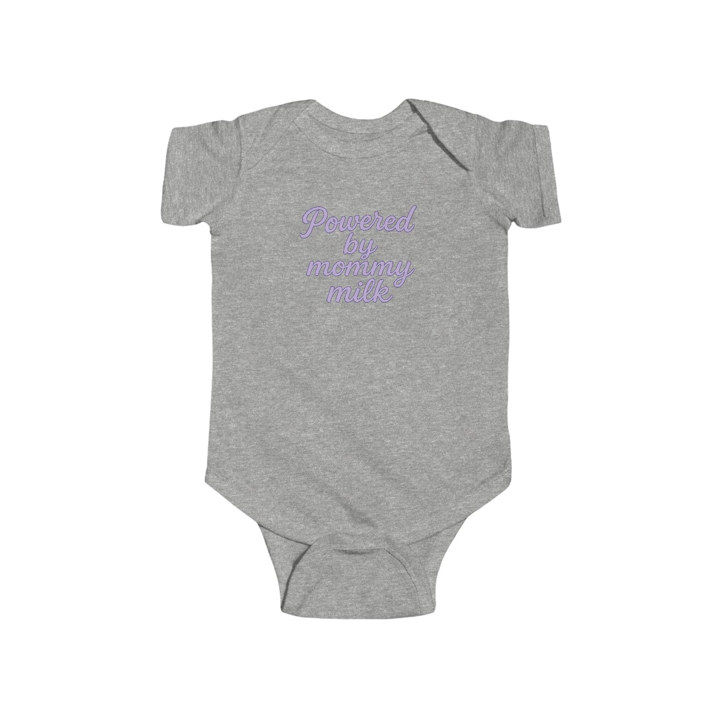 Powered by Mommy Milk - Baby Bodysuit - in Elegant Lavender