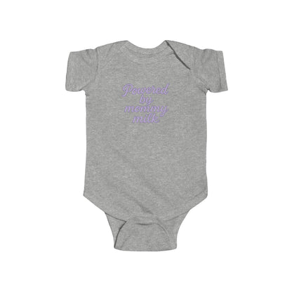 Powered by Mommy Milk - Baby Bodysuit - in Elegant Lavender
