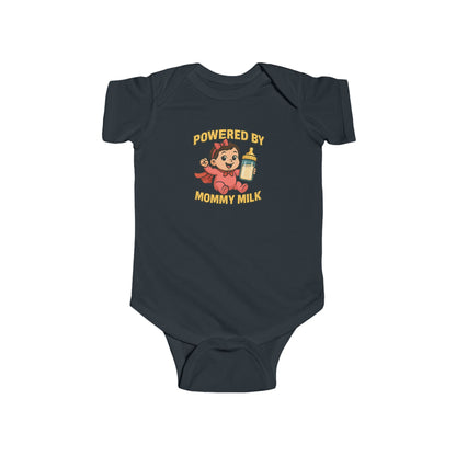 Powered by Mommy Milk - Baby Bodysuit - Hero Charlotte