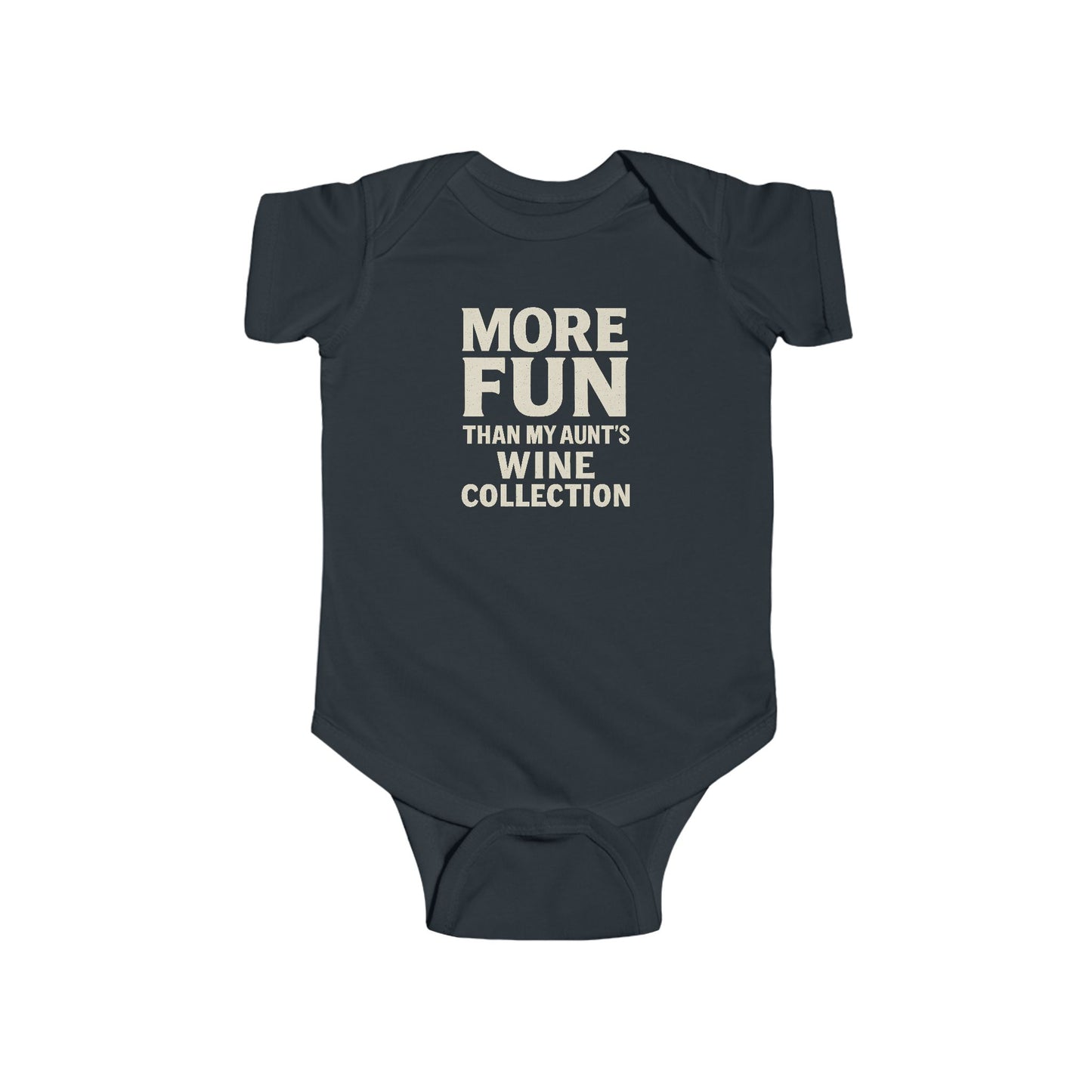 More Fun than my Aunt's Wine Collection - Baby Bodysuit - Champagne Block