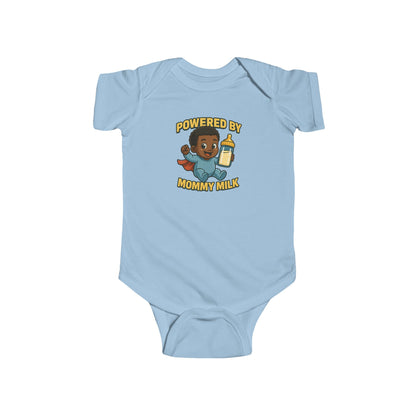 Powered by Mommy Milk - Baby Bodysuit - Hero Jordan