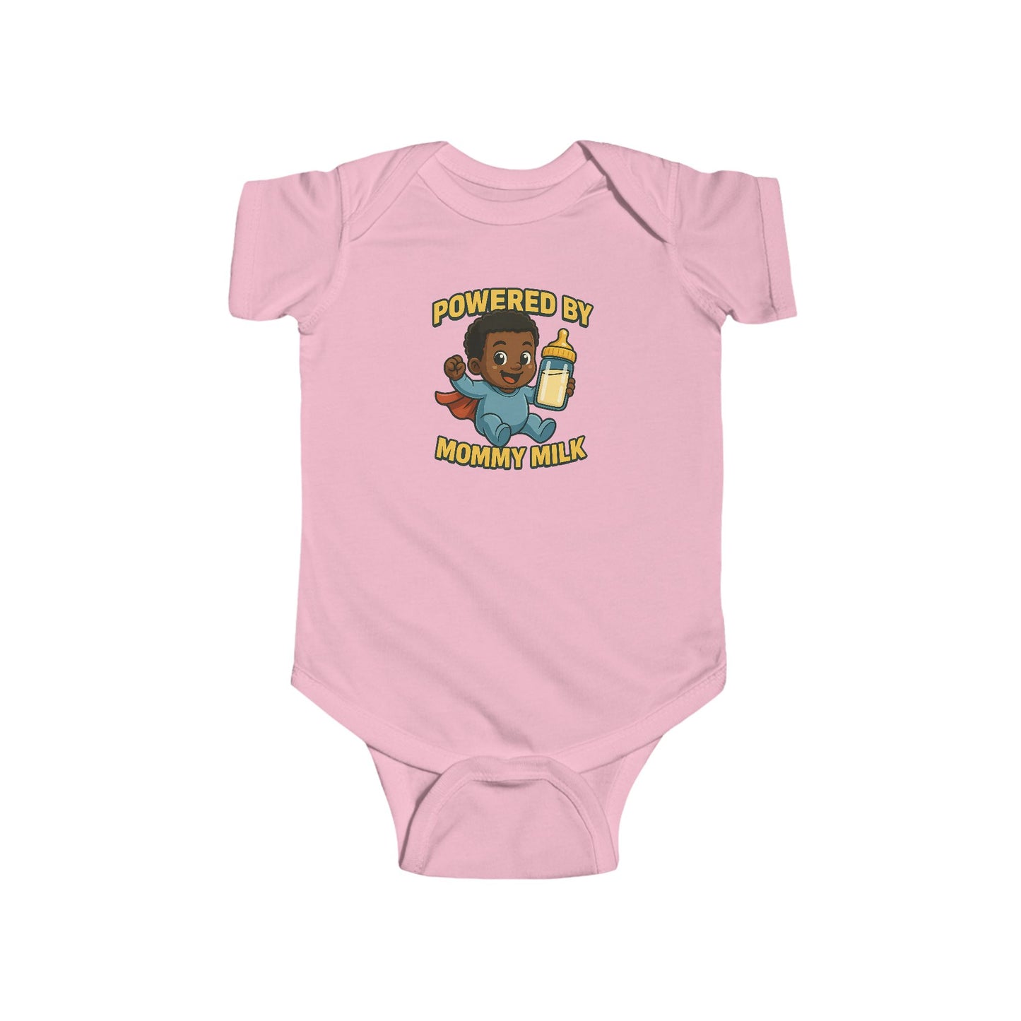 Powered by Mommy Milk - Baby Bodysuit - Hero Jordan