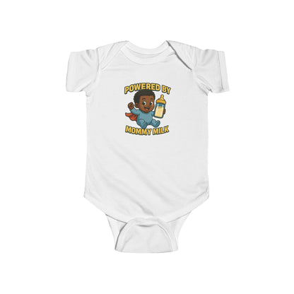 Powered by Mommy Milk - Baby Bodysuit - Hero Jordan