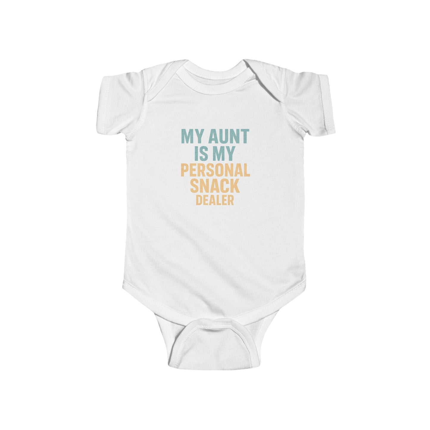 My Aunt is My Personal Snack Dealer - Baby Bodysuit - Soft Edge Snacks