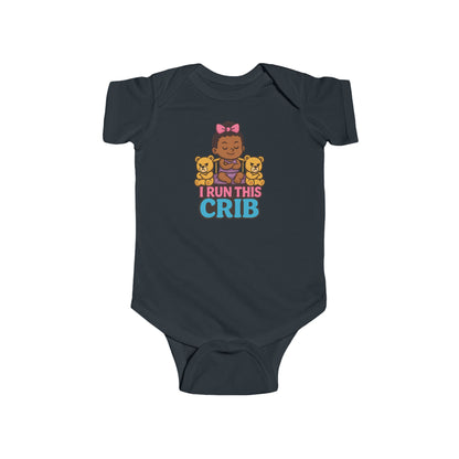 I Run This Crib - Baby Bodysuit - Princess Eva