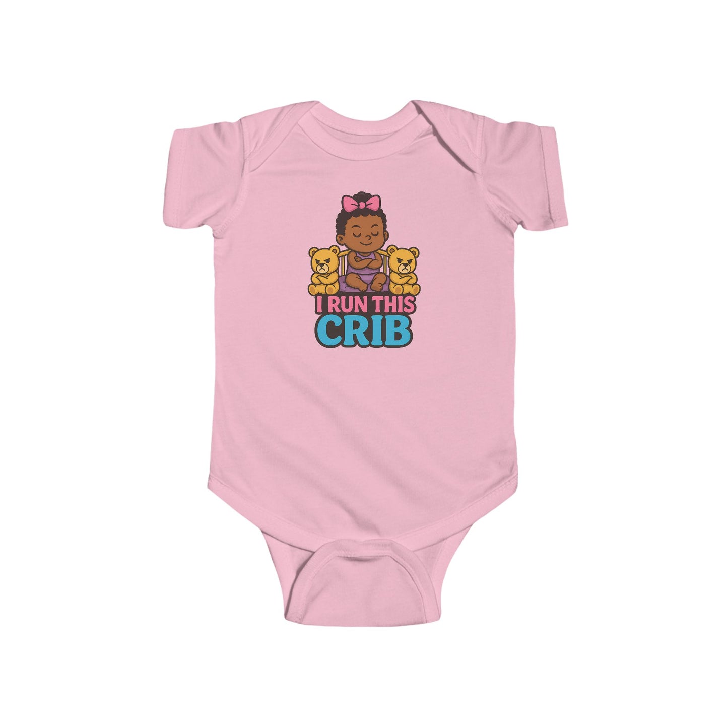 I Run This Crib - Baby Bodysuit - Princess Eva