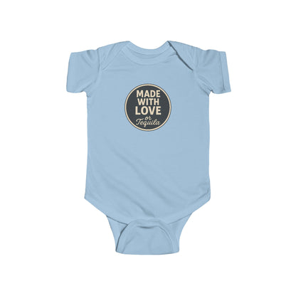 Made With Love, or Tequila - Baby Bodysuit - Graphite Stamp