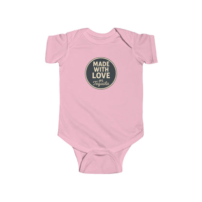 Made With Love, or Tequila - Baby Bodysuit - Graphite Stamp