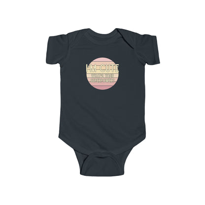 I'm Cute, What's Your Superpower? - Baby Bodysuit - on Savannah Sunset
