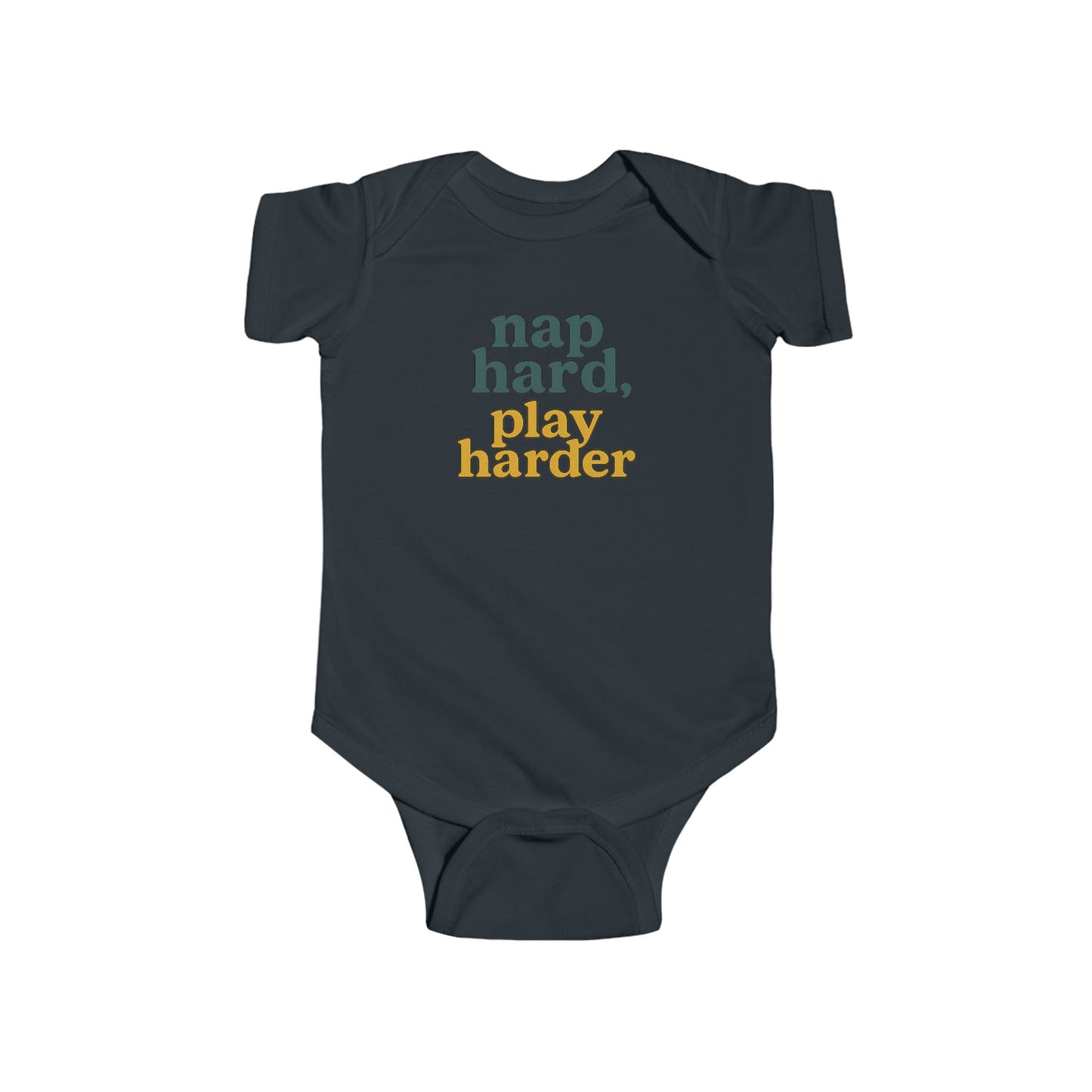 Nap Hard, Play Harder - Baby Bodysuit - Meadow