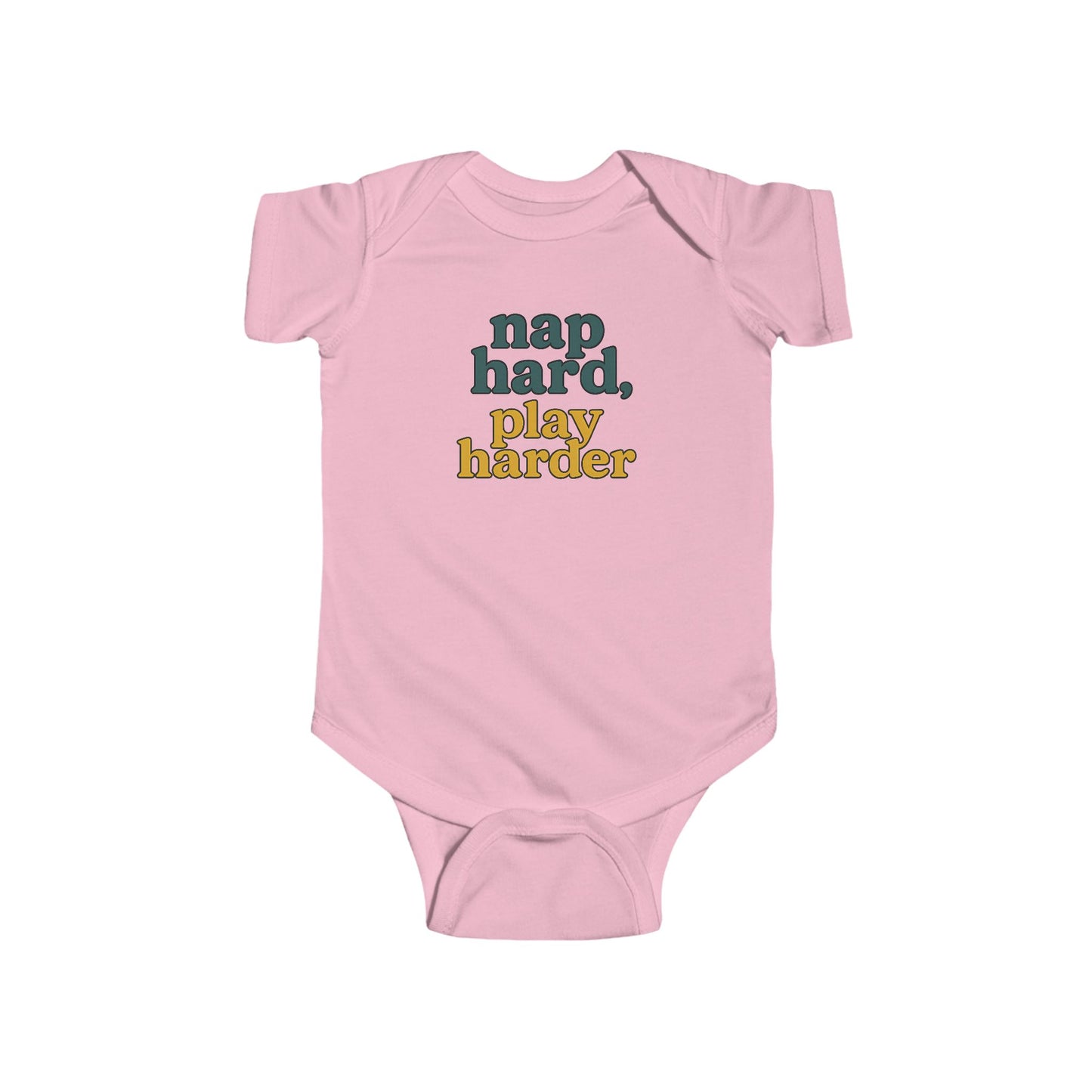 Nap Hard, Play Harder - Baby Bodysuit - Meadow