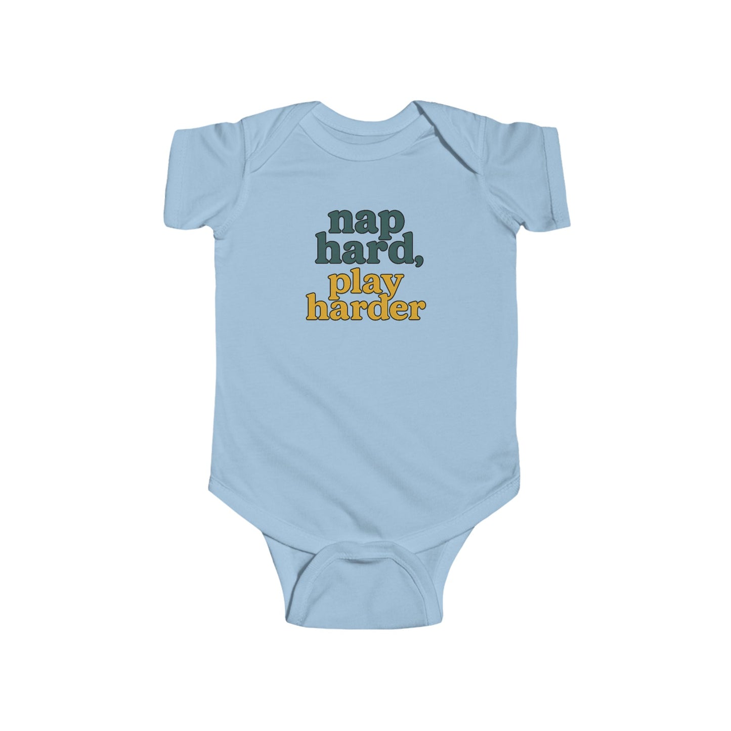 Nap Hard, Play Harder - Baby Bodysuit - Meadow
