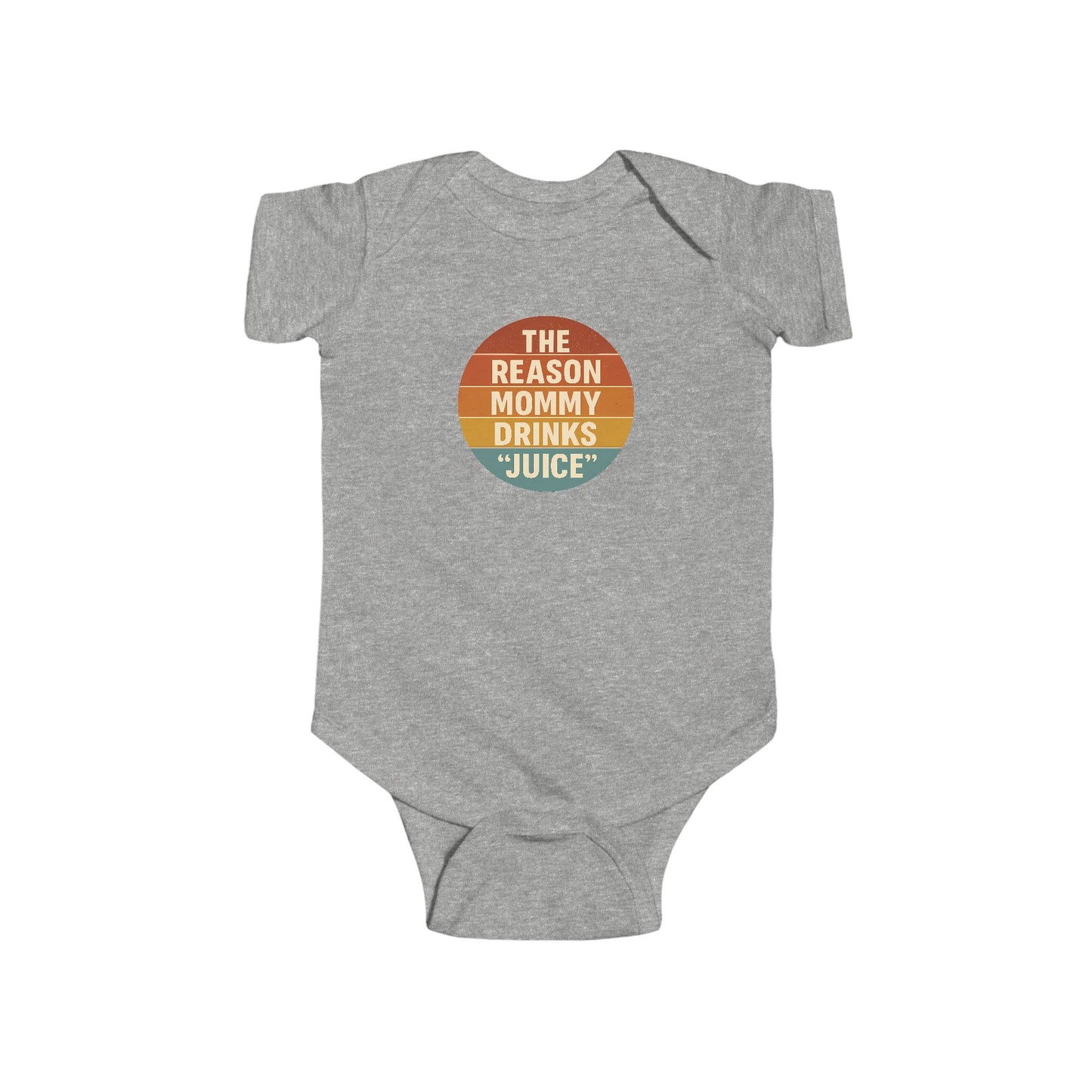 The Reason Mommy Drinks "Juice" - Baby Bodysuit - Seaside Sunset